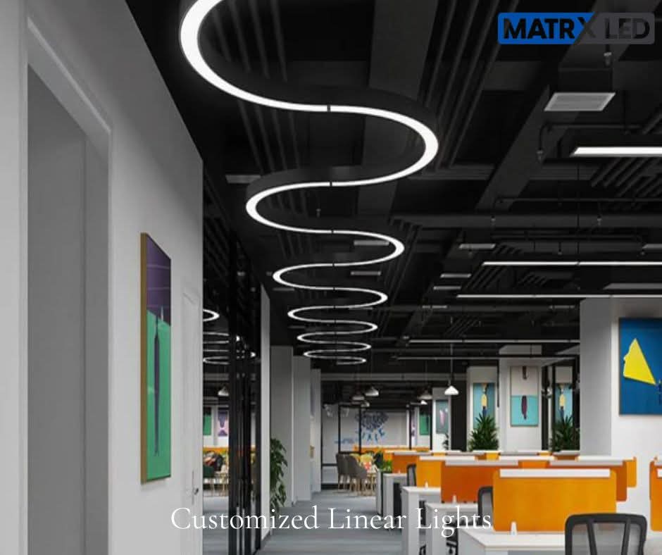 Commercial LED lighting installation